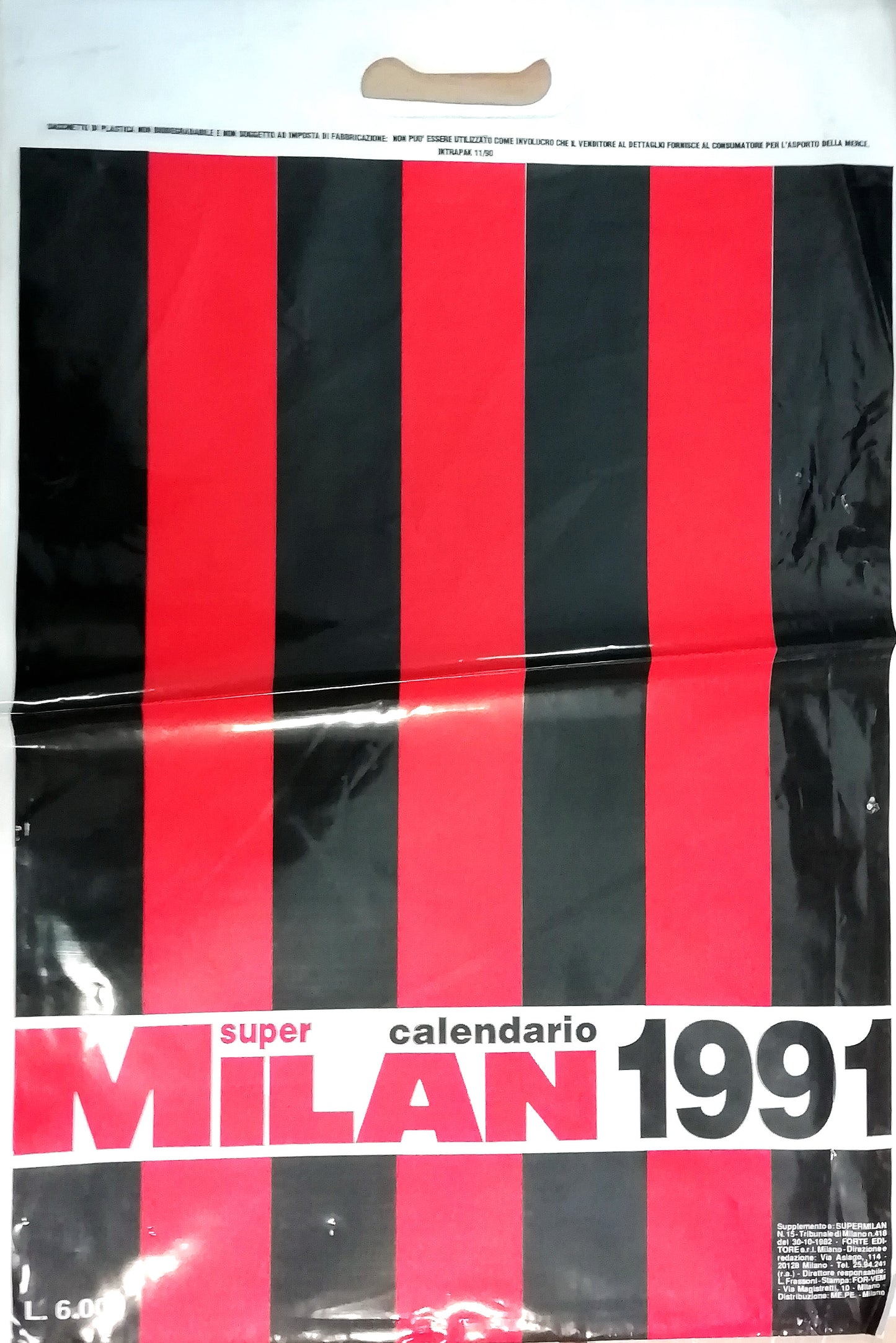 Super Milan Calendario 1991