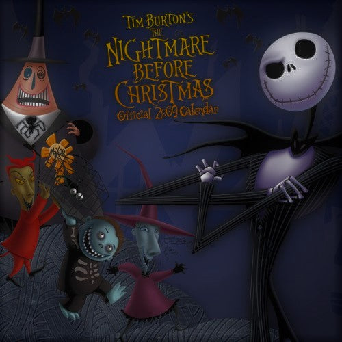 Nightmare Before Christmas Calendario ufficiale 2009