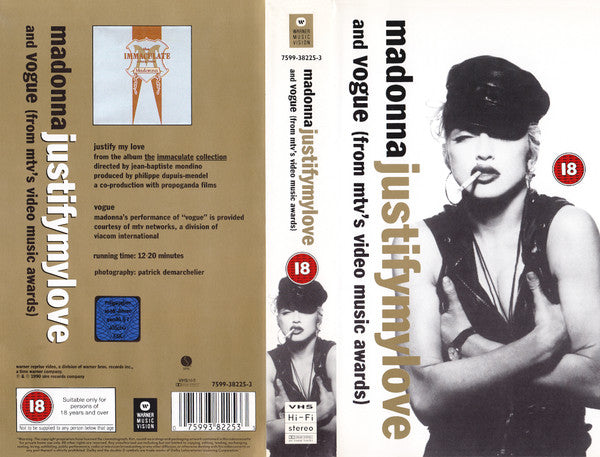Justify my love and Vogue - From MTV's Video Music Awards