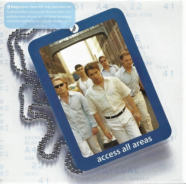 boyzone cds accessall areas card sleeve
