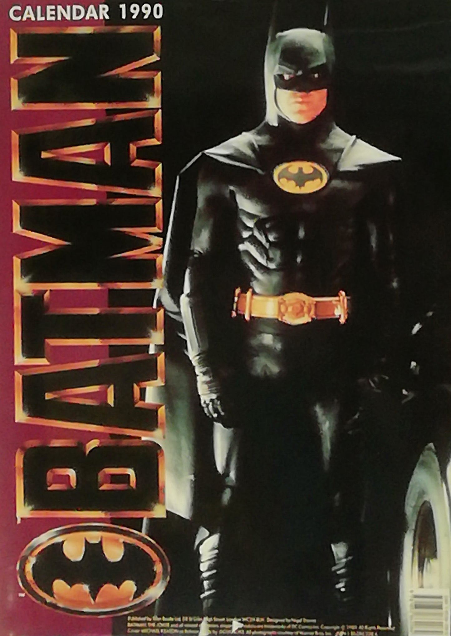 Batman Calendar 1990