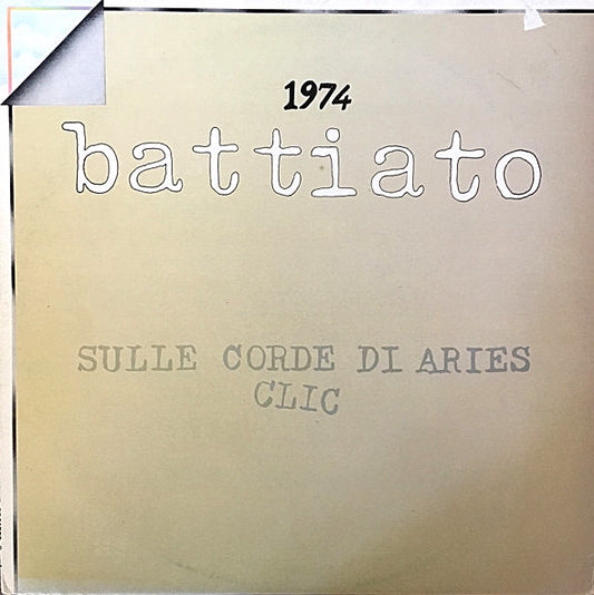 Battiato – 1974 Sulle Corde Di Aries / Clic