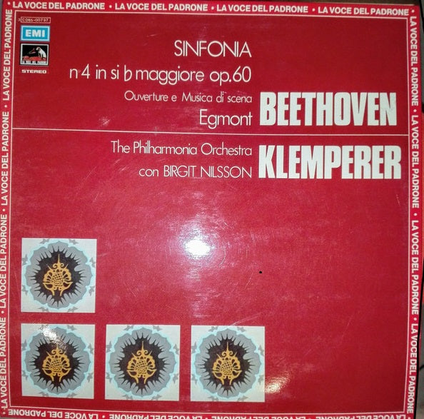 Sinfonia N.4 in si b maggiore Op.60, Ouverture e Musica di Scena "Egmont"