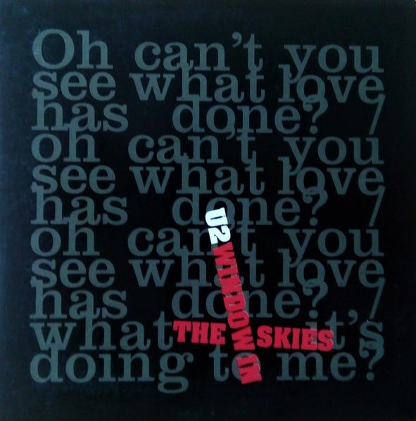 U2 ‎– Window In The Skies card sleeve